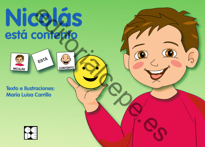 Pictogramas: Nicolás está contento