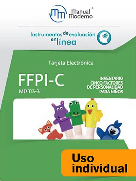 Tarjeta Uso Individual / FFPI-C. Inventario Cinco Factores de Personalidad para Niños