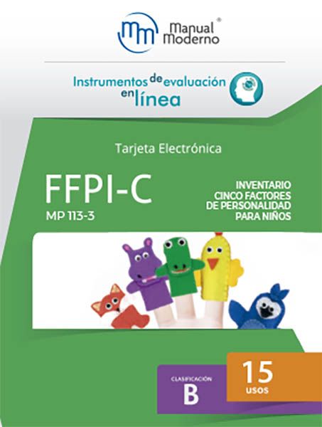 Tarjeta electrónica / FFPI-C. Inventario Cinco Factores de Personalidad para Niños