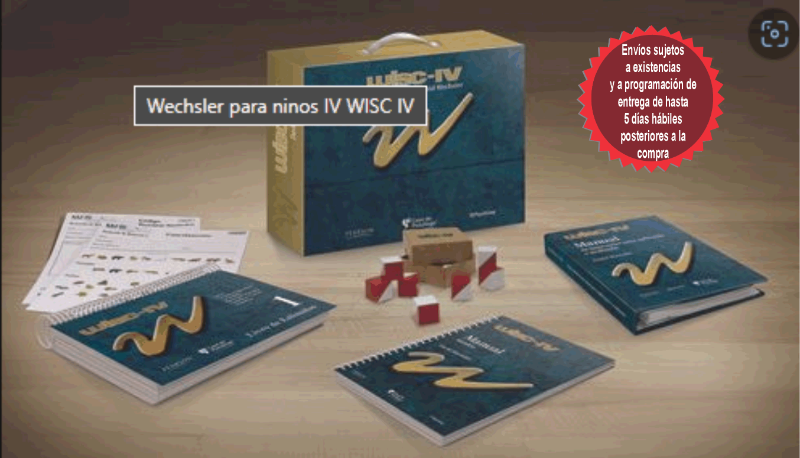 WISC-IV - Escala de inteligencia de Wechsler para niños-IV - Con Caja magnética