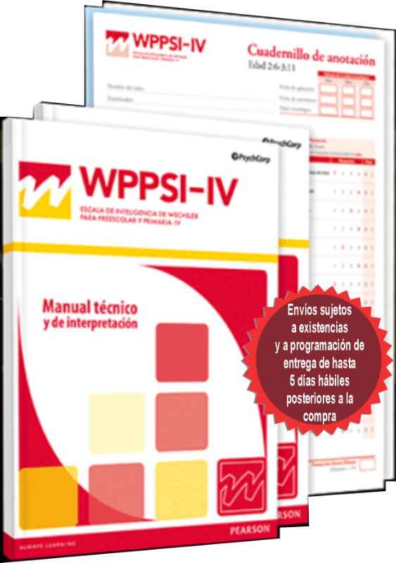 WPPSI-IV, Escala de Inteligencia de Wechsler para preescolar y primaria